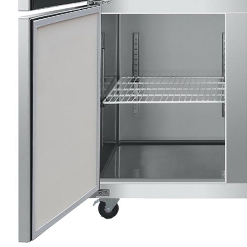 海尔(Haier)SL-1020C2D2不锈钢四门商用厨房冰箱冰柜双温冷藏冷冻饭店冷柜
