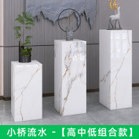 大理石摆件 35*35*60/80/90 3件套