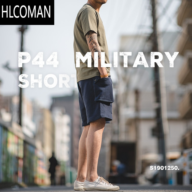 HLCOMAN美式P44棉工装短裤青少年适用直筒型夏季男装工装 青少年适用马裤 美式P44短裤 水洗五分裤