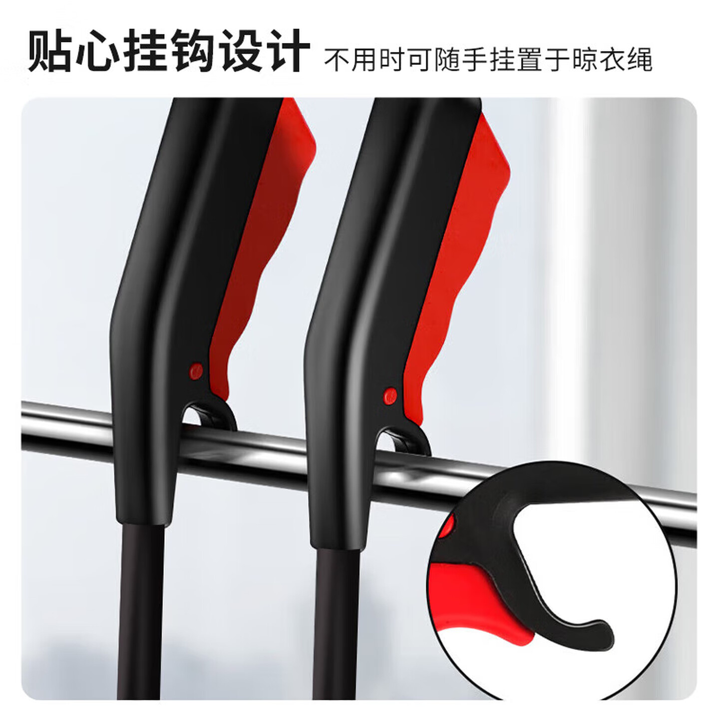 易工鼎 垃圾夹加厚拾取器捡垃圾夹子免弯腰长柄取物夹垃圾钳 环卫工人拾取卫生夹 100cm黑色垃圾夹(5个)高清大图