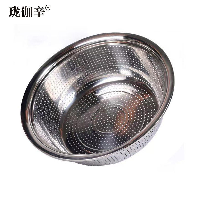 珑伽辛 加厚不锈钢漏盆洗菜盆 26cm/个高清大图