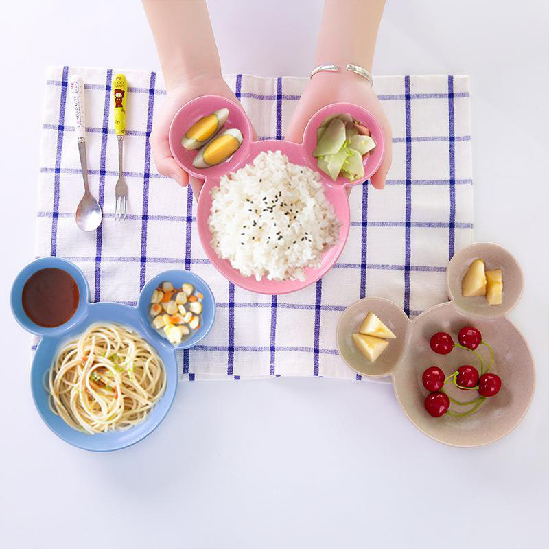 创意卡通儿童餐具米奇碗小麦秸秆碗礼品防摔宝宝餐碗 200个/箱起购