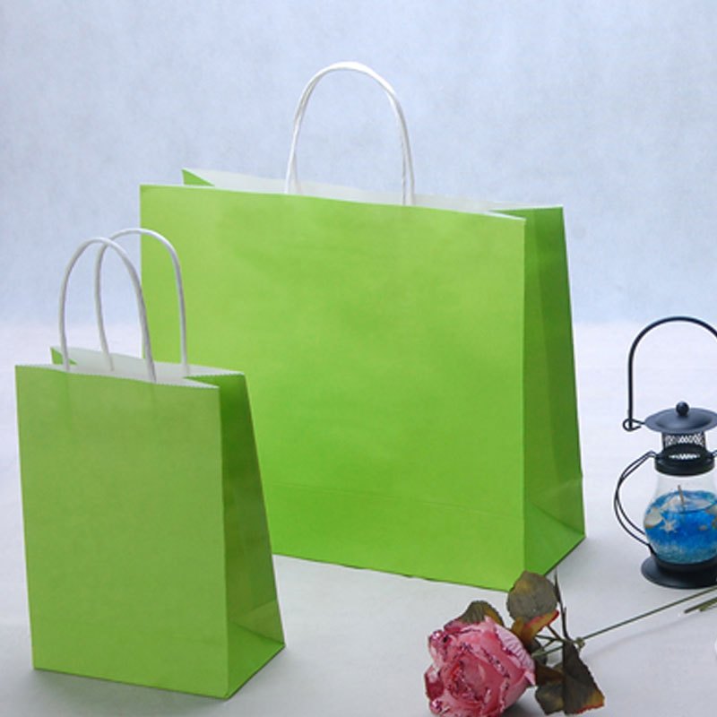 趣涉家居外卖奶茶牛皮纸袋手提袋礼品袋定做服装店袋子包装袋生活日用收纳用品收纳袋