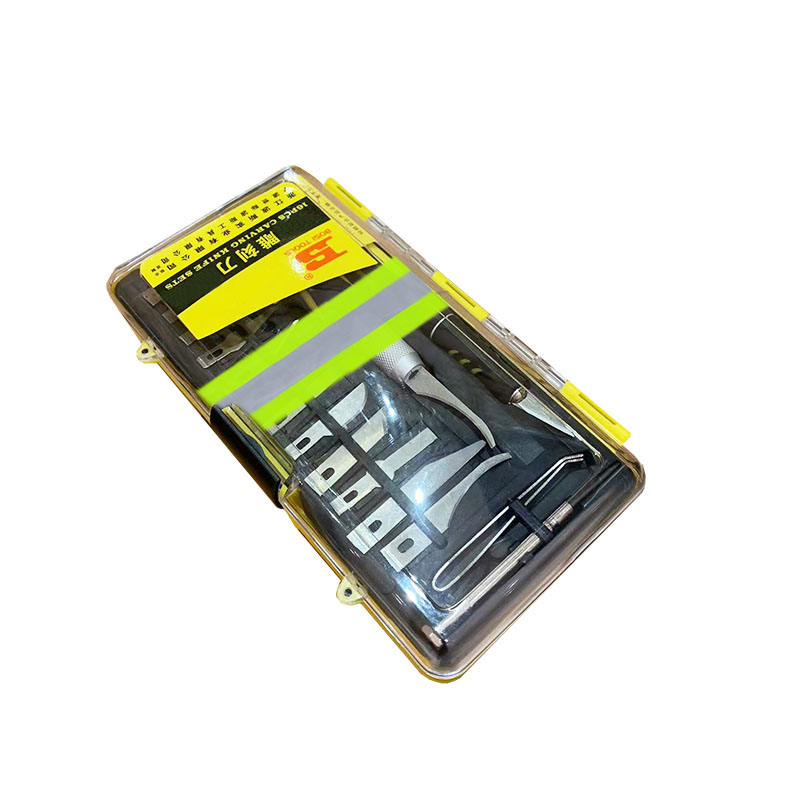 波斯(BOSI) 荧光系列雕刻刀 16PC 把高清大图