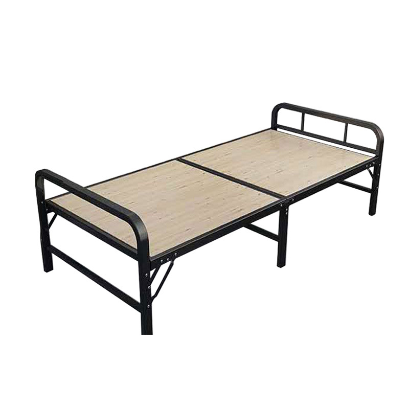 匡大折叠床钢架硬木板床办公午休床单人宿舍床90cm床垫