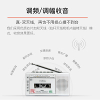 PANDA/熊猫6503收录机磁带转mp3插卡U盘便携式可放磁带的收音录音机英语学生教学用播放机器老式怀旧多功能 白色