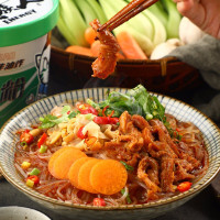 食族人麻辣爆肚粉150g*3正品非油炸粉丝方便速食泡面正宗网红