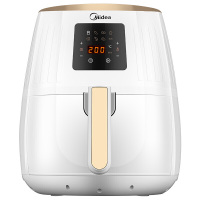 美的（Midea） 空气炸锅 高光耐热PP材料 取桶断电保护 WZN3201