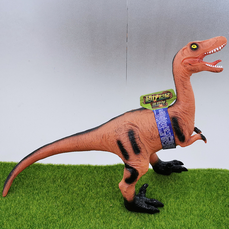 泰真软胶恐龙玩具仿真动物霸王龙充棉大号动物模型塑胶三角龙男孩女孩