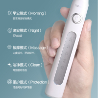 舒客(Saky)电动牙刷G2257标配通用充电式超声波震动情侣便携电动牙刷 粉色