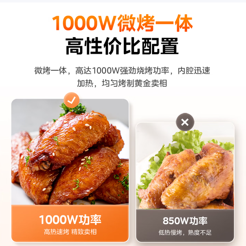 美的(Midea)微碳微波炉烤箱一体机900w微波高清大图