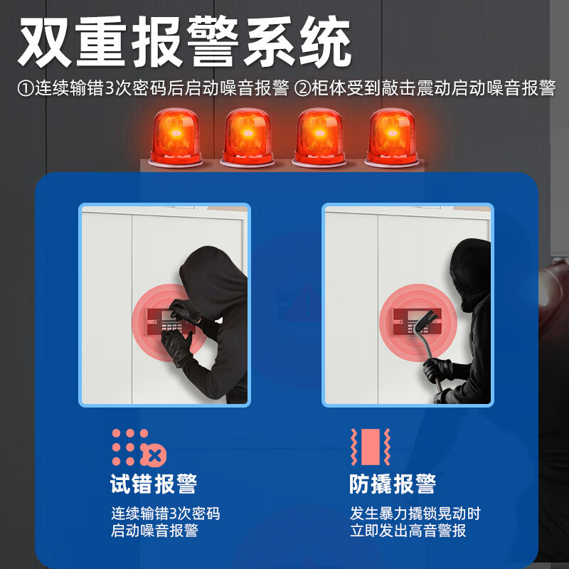 誉卓远保密柜钢制资料档案柜文件柜电子密码柜办公铁皮柜通双节国保密码高清大图