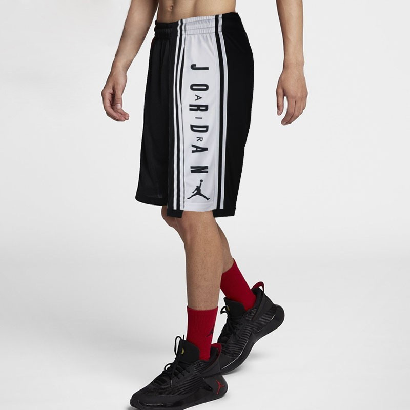 NIKE耐克男装AJ训练篮球短裤透气运动五分裤BQ8393-010