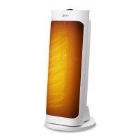 美的(Midea)电暖风机 取暖器 电暖器 电暖气 暖风扇热风机家用客厅塔式速热倾斜仰望广角摇头HFY20J机械款