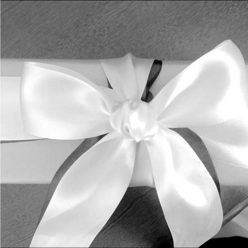 本白色高密丝带3cm宽91米|白丝带缎带纯白色绸带布带手工装饰婚庆白色