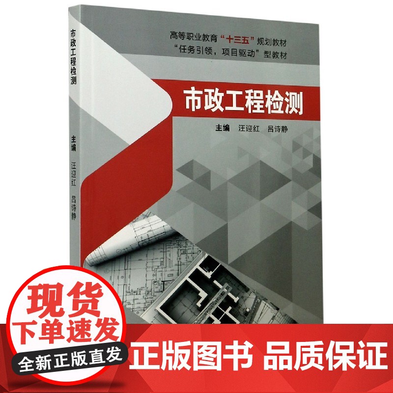 市政工程检测 汪迎红 吕诗静 武汉理工大学出版社9787562963127商城正版高清大图