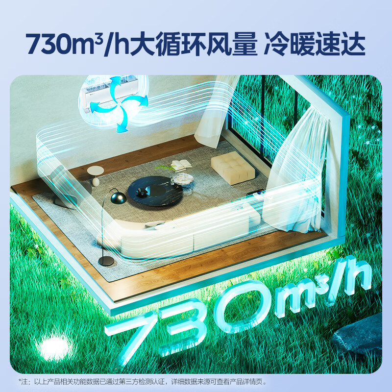 美的(Midea)空调大1匹p酷省电Pro新一级能效变频冷暖壁挂式家用卧室智能挂机KFR-26GW/N8KS1-1P