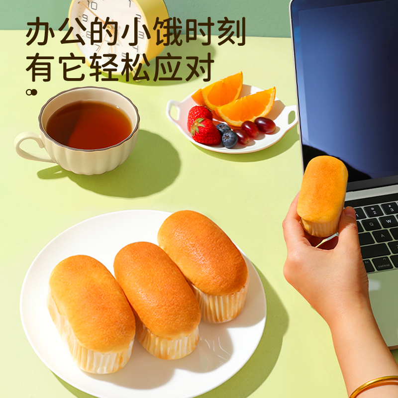 达利园香橙味法式软面包1500g箱装早餐面包零食点心高清大图