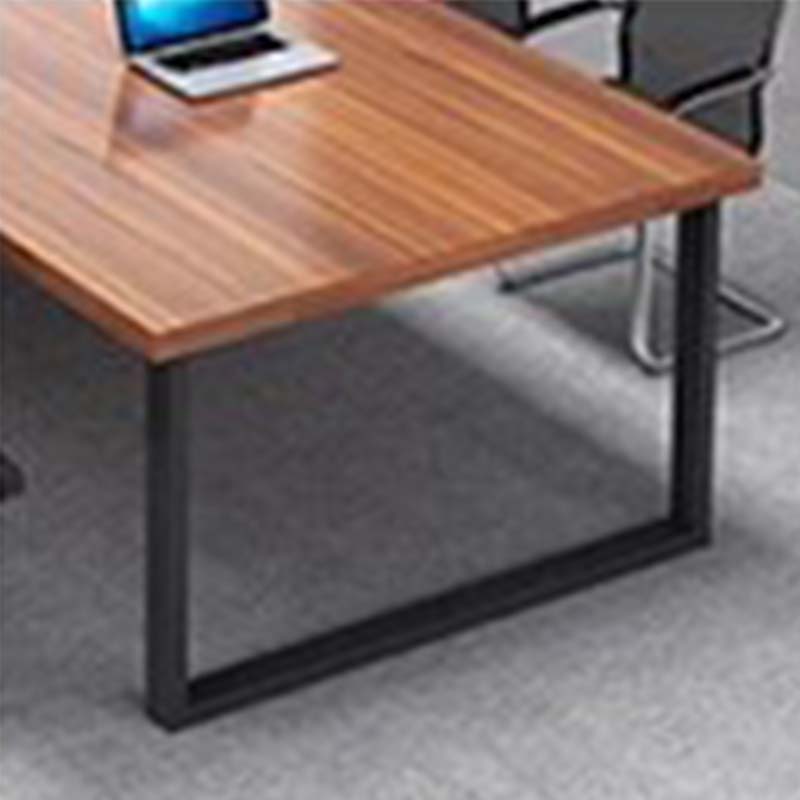 利特莱依会议桌长桌简约现代工作台会议室长条桌办公桌椅组合3.5*1.4(米)带12椅高清大图