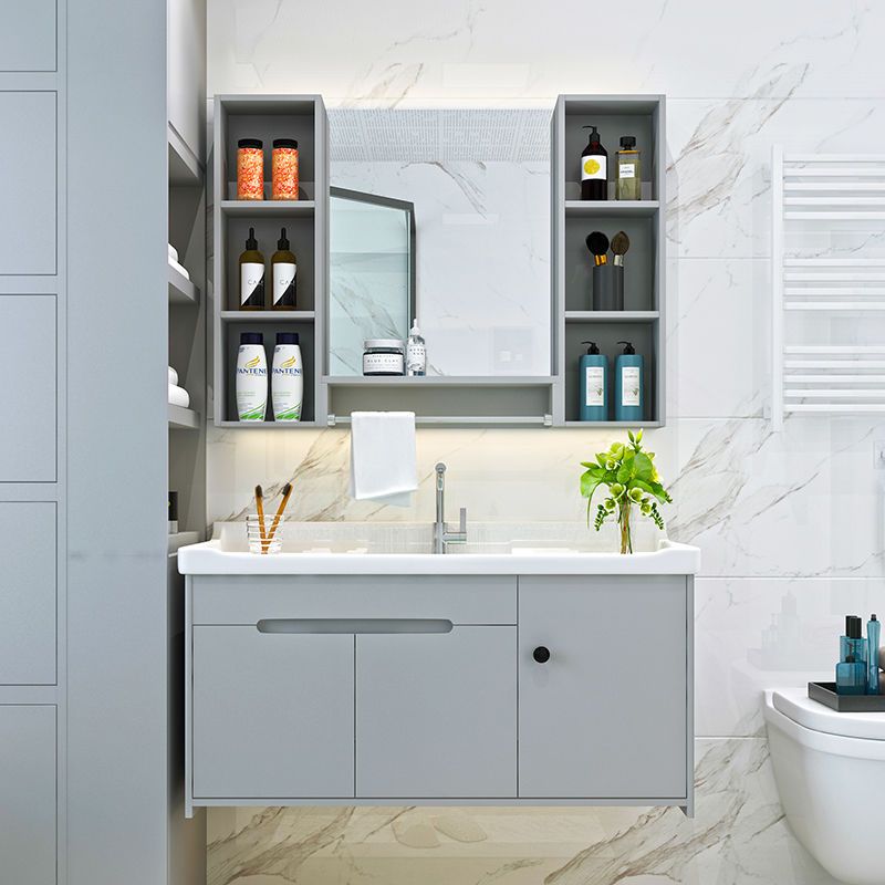 pvc浴室柜组合卫生间洗漱台吊柜现代简约洗手脸盆池小户型卫浴柜定制