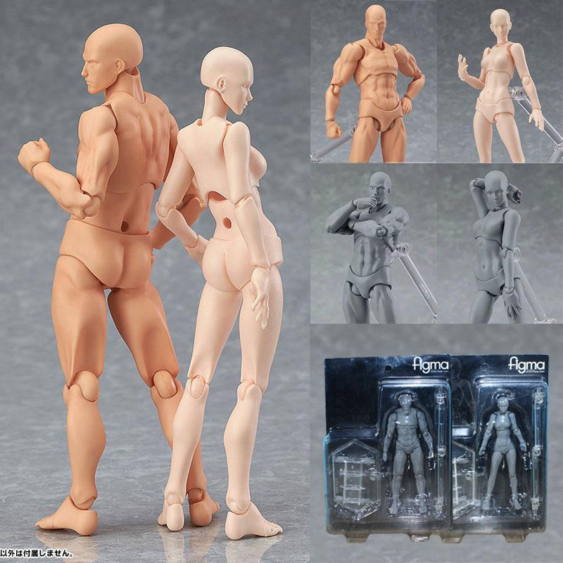 figma素体手办人体模型人偶参考绘画工具画画美术漫画男女国产 素体2.0肤色男女 国产高清大图