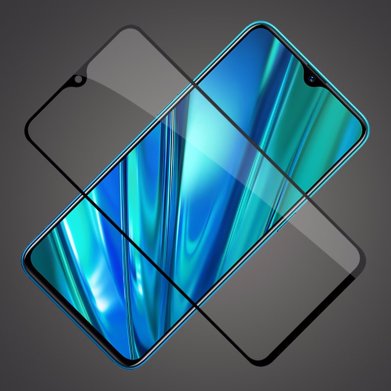 [买2送磨砂壳]轻万适用realmex2钢化膜全屏黑色高清透明防摔贴膜oppo手机保护膜全玻璃高清大图