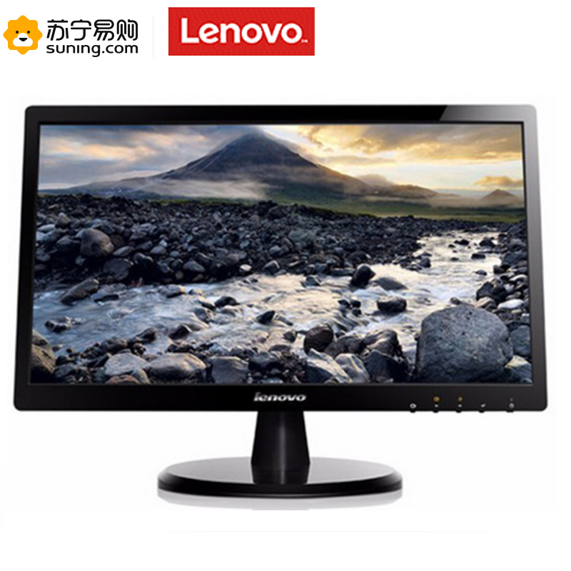 联想(Lenovo)显示器 LI2032 19.5英寸LED液晶显示器 办公商用 低蓝光 支持壁挂 16:9 黑色