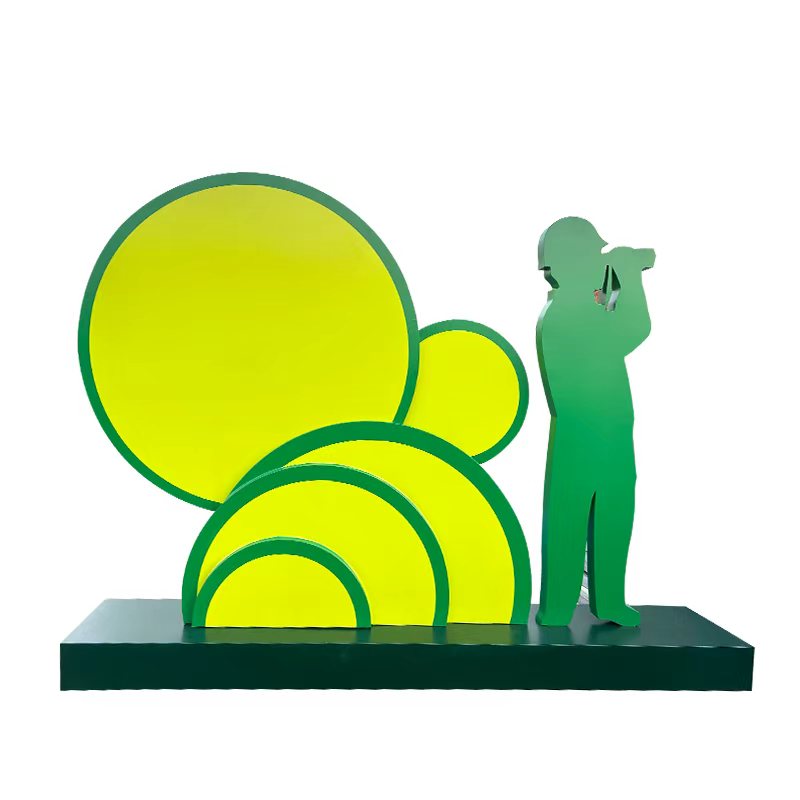 赫方诺 人物剪影雕塑 1800*1600*200mm 组高清大图