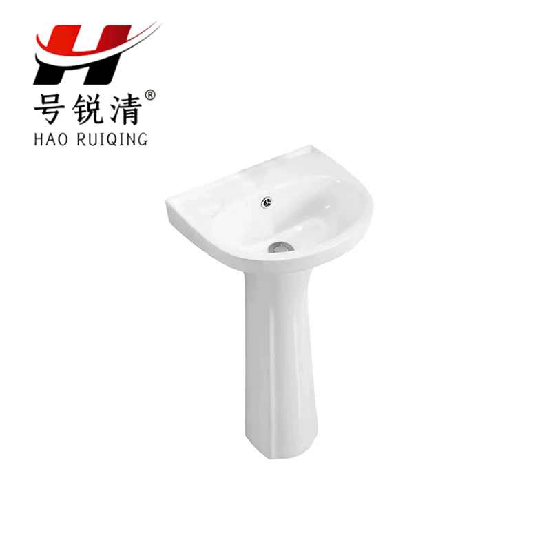 号锐清立柱洗手盆 52cm*42cm*8cm 个高清大图