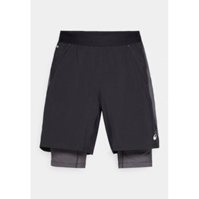 Asics男士跑步短裤透气弹性设计反光元素口袋
