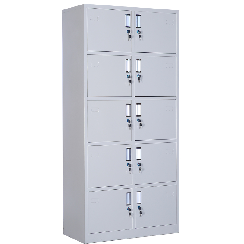 东业家具 十门柜档案柜铁皮柜钢制柜文件柜HG09G (850*390*1850)台高清大图