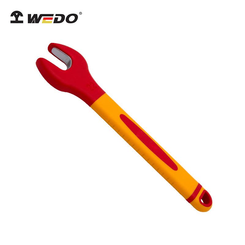 维度(WEDO)IN529-32 绝缘注塑单头开口扳手 铬钒钢 32mm 绝缘单头呆扳手 VDE 绝缘耐压1000V图片