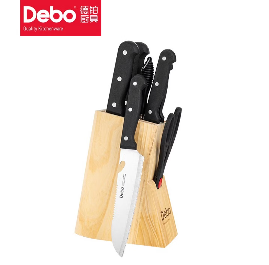 德铂Debo多功能厨房刀具家用厨师刀锋利耐用德国工艺抗菌设计高清大图