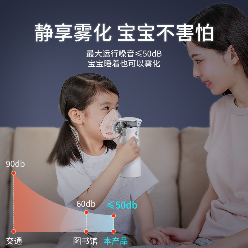 友倍康(yobekan)医用超声波雾化器KE-W02手持雾化机家用便携网式雾化低噪轻音