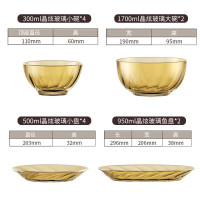 康宁玻璃餐具-VISIONS 晶炫系列餐具套组 2件组 黄盒 2小盘