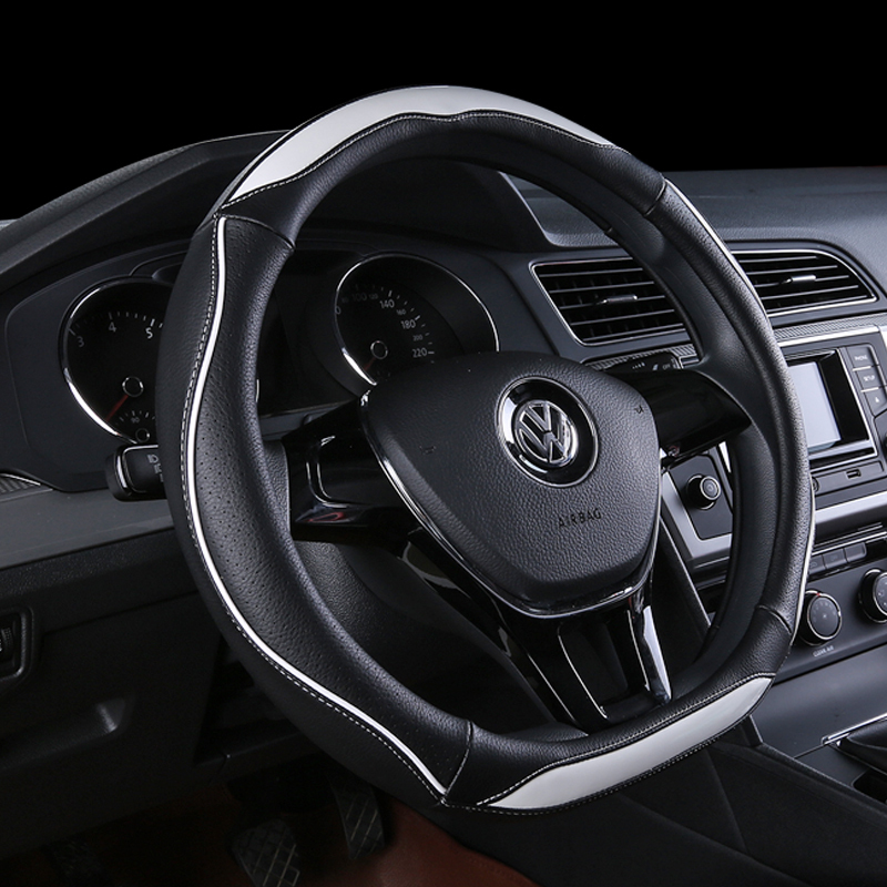 专用于大众途昂方向盘套四季通用内饰改装途昂改装专用把套运动