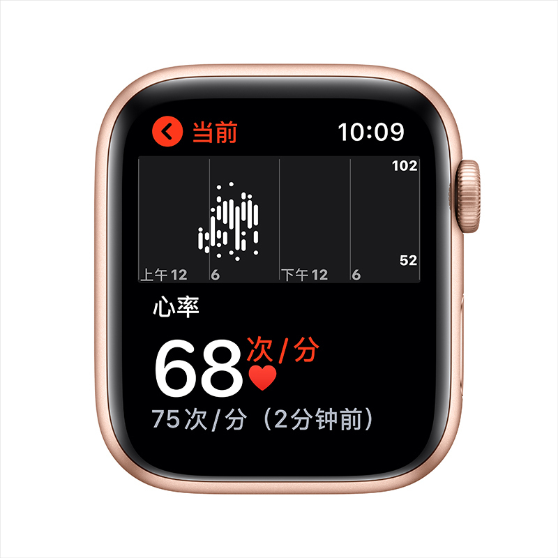 MKQ53CH/A Apple Watch SE 44毫米 GPS版 金色铝金属表壳星光色运动型表带