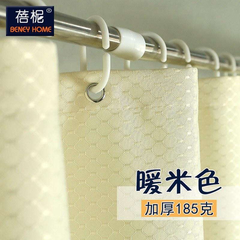 酒店浴帘布隔断帘卫生间浴帘防水加厚防霉浴室帘子淋浴帘挂帘