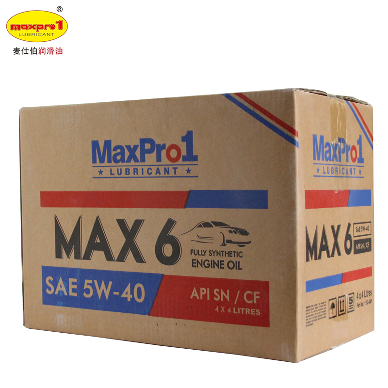 [深圳仓库发货]新加坡 麦仕伯 (Maxpro)全合成汽车机油润滑油 SN 5W30 (Max6 )4升 级别 SN