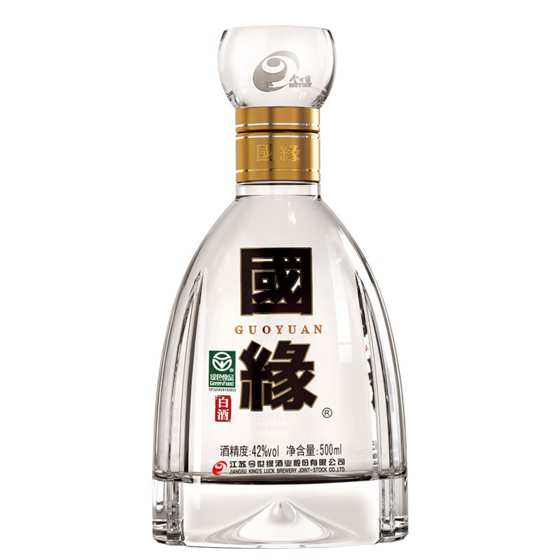 今世缘国缘四开浓香型白酒42度500ml*1瓶 单瓶装 商务纯粮食酒喜宴会送礼高清大图