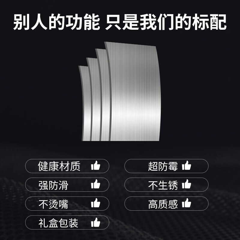 316L不锈钢筷子防滑不发霉家用筷子套装酒店公筷餐具套装 方筷10双装