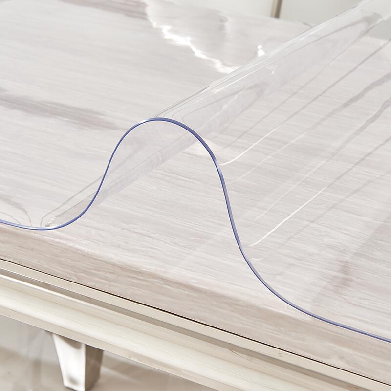 众诺中田软玻璃桌布透明桌垫防水免洗环保餐桌布磨砂水晶板pvc