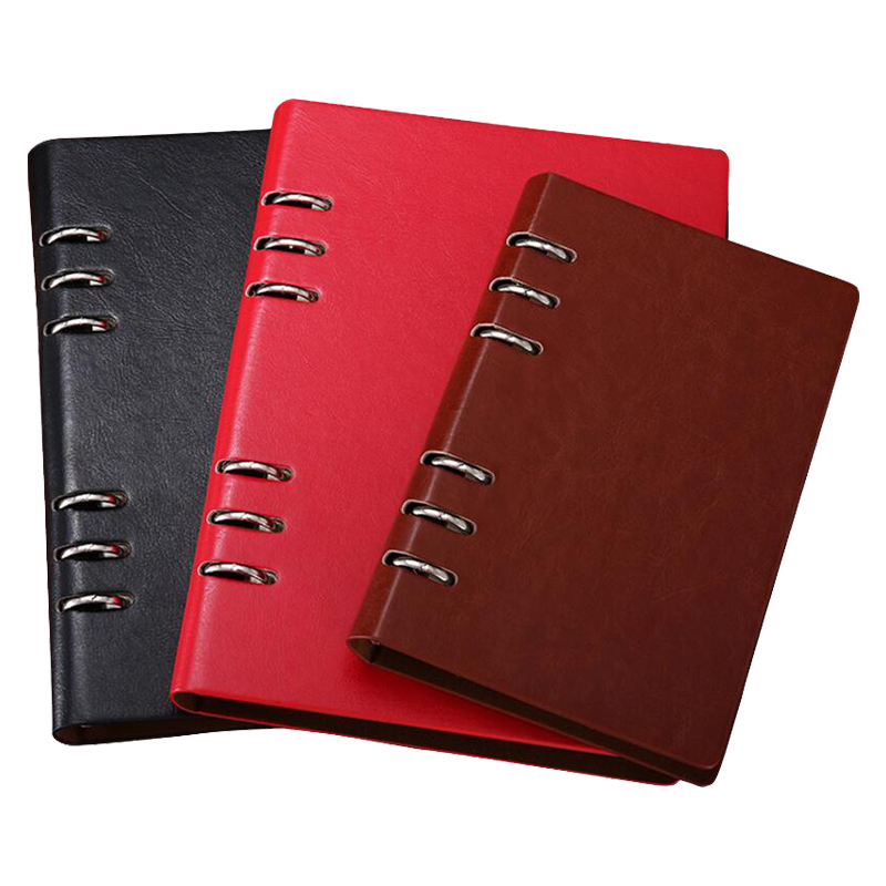 a5活页笔记本子简约大学生b5商务本文具可拆卸活页本子加厚记事本logo