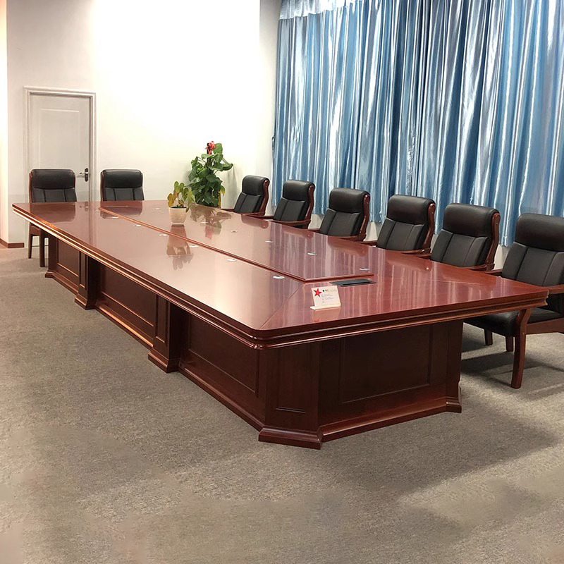 昇恒轩 大型会议桌实木长桌椅组合长方形办公室桌可定制创意 平方米定制SHX-2440高清大图