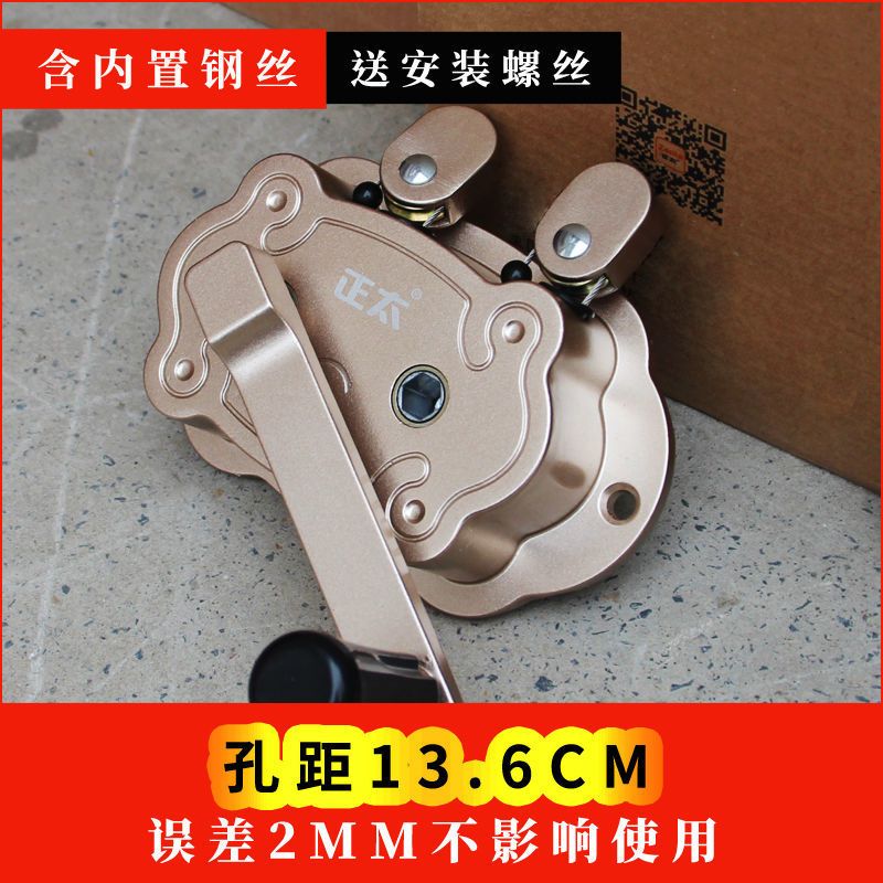 喜太阳台升降晾衣架手摇器晒衣架配件摇把摇手器动滑轮升降器通用