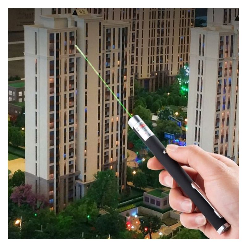 激光笔usb充电绿光远射教学教鞭售楼部处雷射笔灯指星逗猫|蓝色绿光