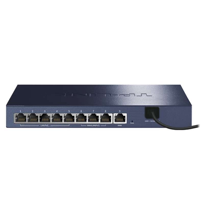 TP-LINK 企业级 路由器 千兆端口/8口PoE供电/AP管理/多WAN口 TL-R489GP-AC