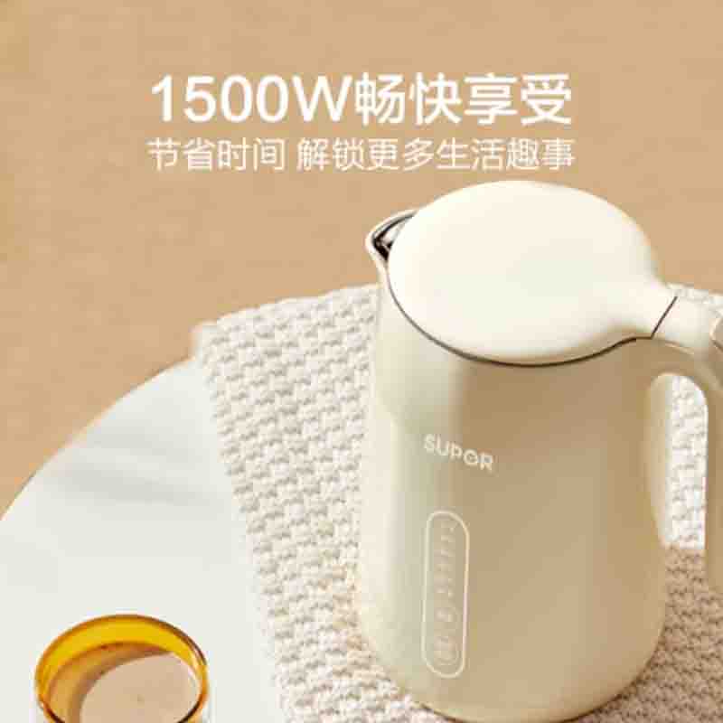 苏泊尔 电水壶/白+灰 SW-15S70A高清大图