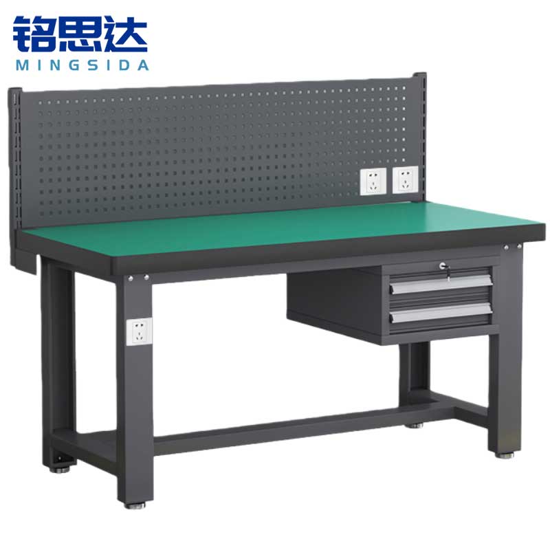 铭思达钳工操作台1.2米吊二抽张高清大图