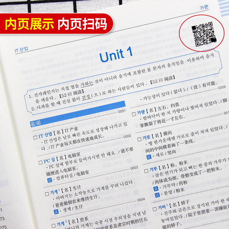 [正版]新韩国语能力考试TOPIK1初级词汇专项训练详解练习新韩语考试初级词汇书零基础入门词汇教程一级二级真题词汇详解高清大图